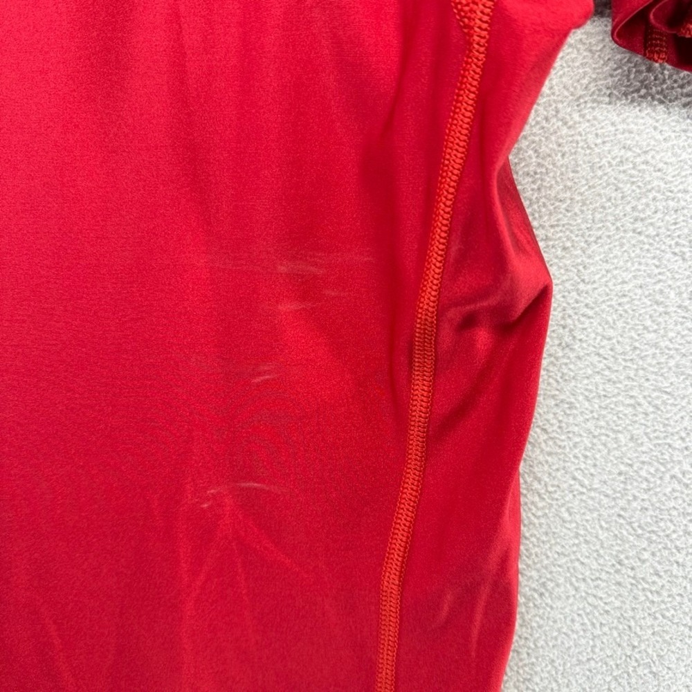 Hurley Rash Guard Mens Medium Red Surf Swim Life Rolls On Red Bull Vintage y2k - Picture 8 of 9